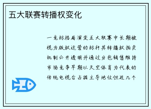 五大联赛转播权变化